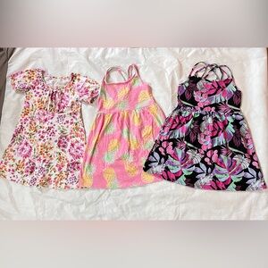 The Children’sPlace Girls 7/8 M pineapple,Tropical.Floral Dress-Pink,
Multicolor